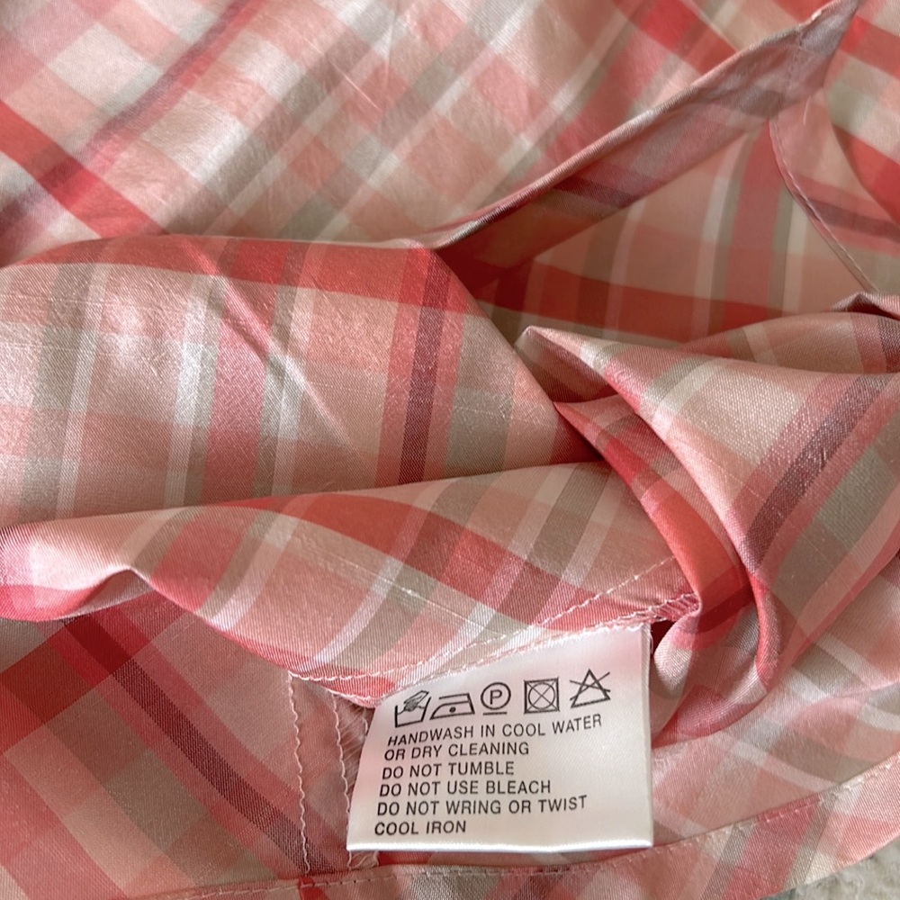 Olsen Women's Pink Plaid Blouse - Picture 5 of 8